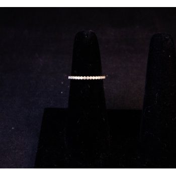 18k yellow gold half eternity ring. Total diamond .2ct. Size L. Price includes nationwide delivery