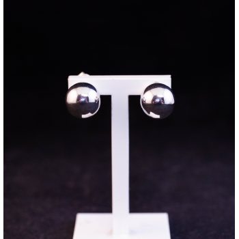 Pair of silver ball stud earrings. Price includes nationwide delivery