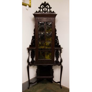 mahogany corner cabinet