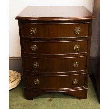 mahogany bow front chest