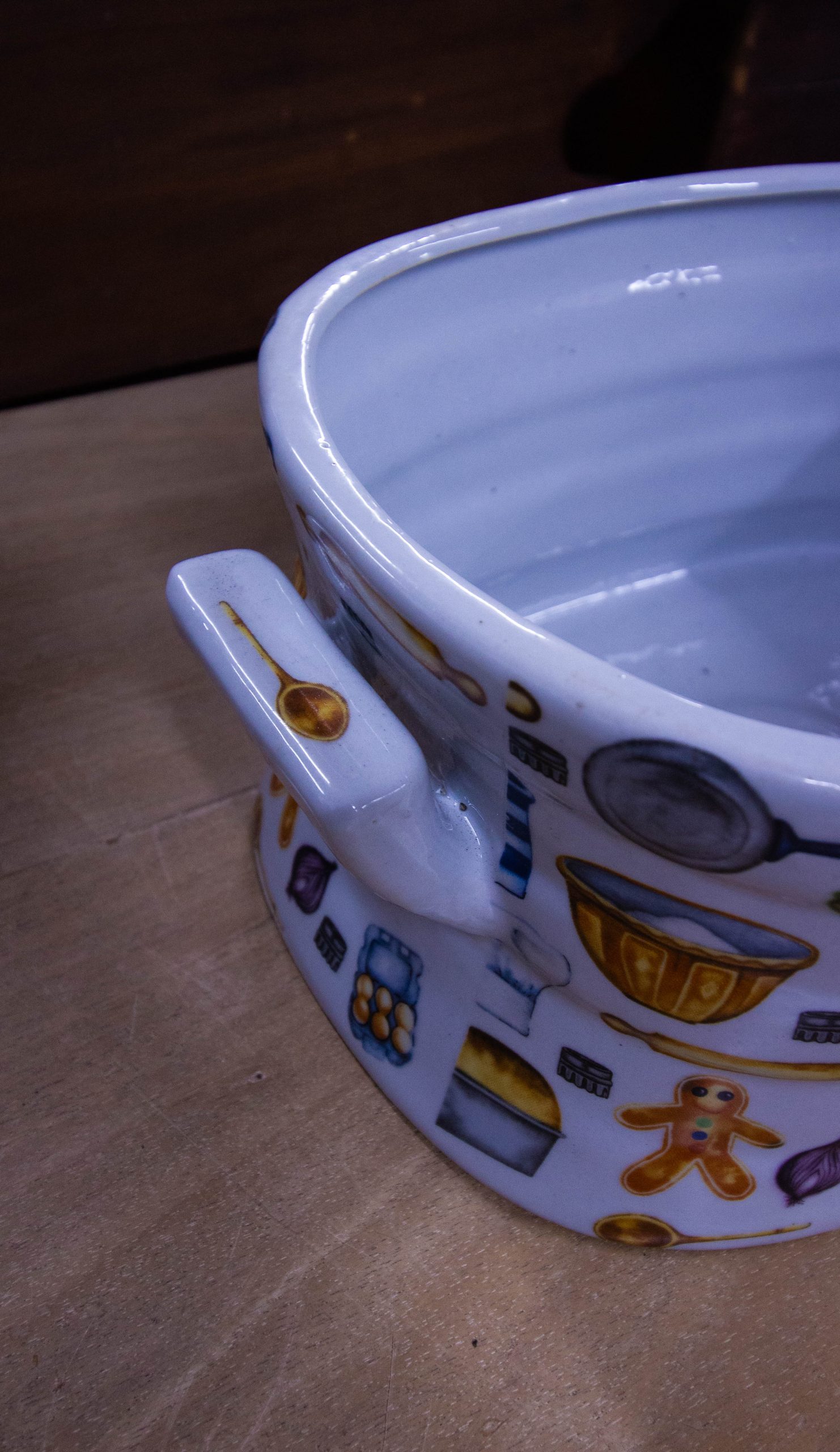 IMG_6478 Small cooking themed foot bath or planter. Measures 14"L x 9"W x 5.5"H