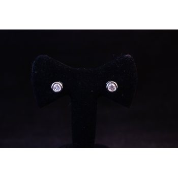 18k white gold and diamond stud earrings. Total diamond content .5ct. Price includes nationwide delivery